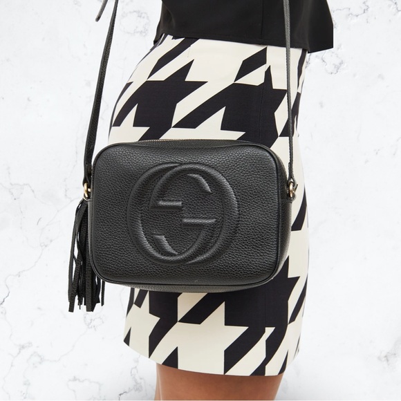 Gucci Black Leather Soho Disco Crossbody Bag - Picture 4 of 12